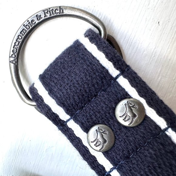 ABERCROMBIE & FITCH - Blue 100% cotton Belt - Picture 2 of 4